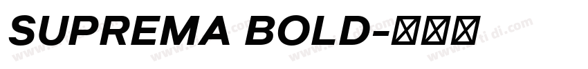 SUPREMA BOLD字体转换